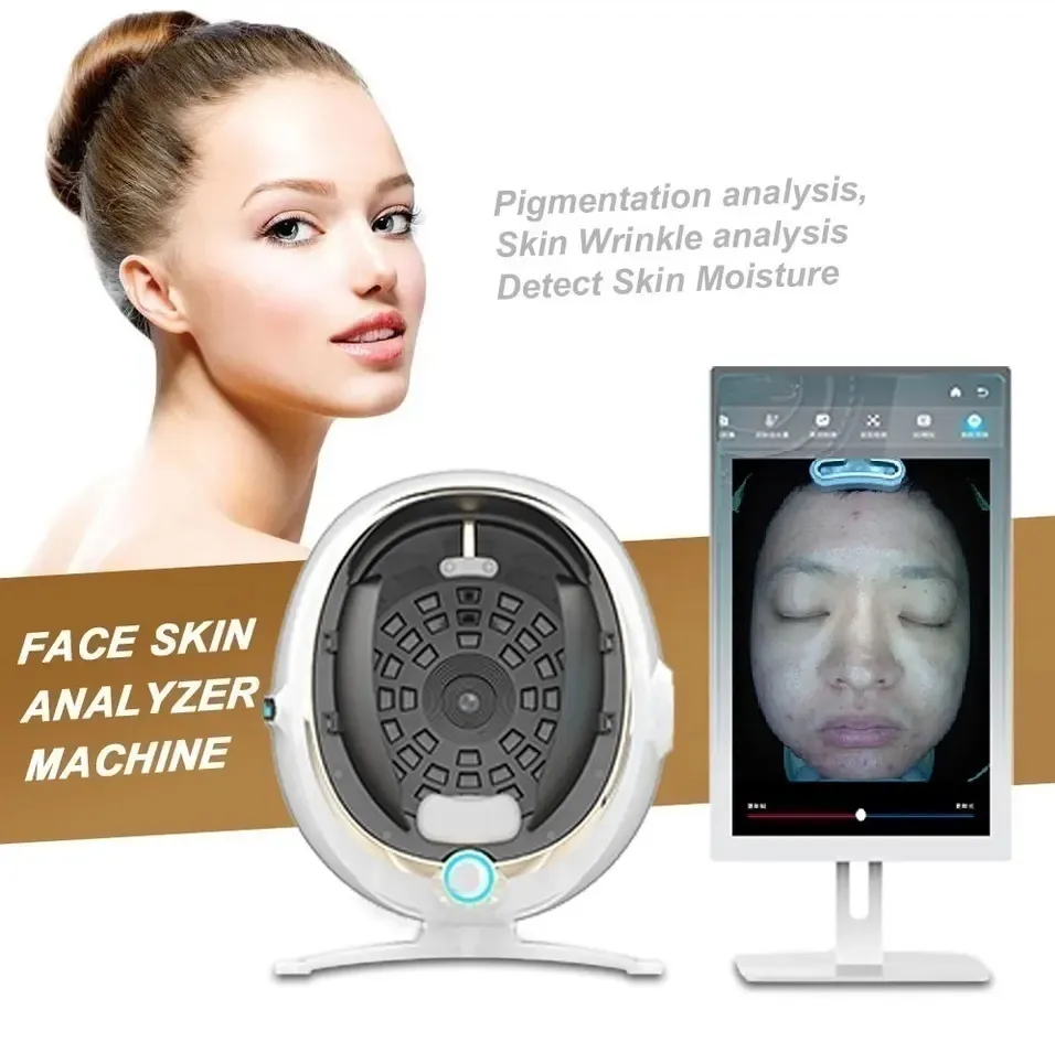 2024 PORTABLE 3D Skin Analys Machine Facial UV LCD WiFi Skin Lamp Scan Skin Analyzer Machine Face Analyzer Machine