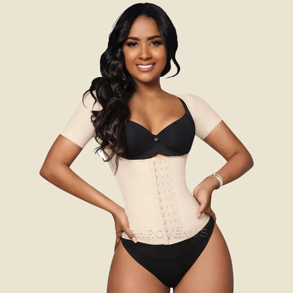 Fajas Entrenador De Cintura Con Pechos De Manga Corta Top Body Sculpting Ropa Fitness Shaper Abdomen Ropa Deportiva Ropa Interior Adelgazante 240109 De 21 DHgate