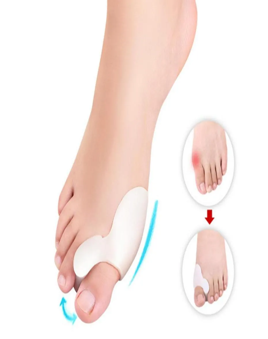 Elitzia ETFT006 Soins des pieds Hallux Valgus Séparateur d'orteils en silicone à trou unique Utilisation quotidienne Deux tailles 6572748