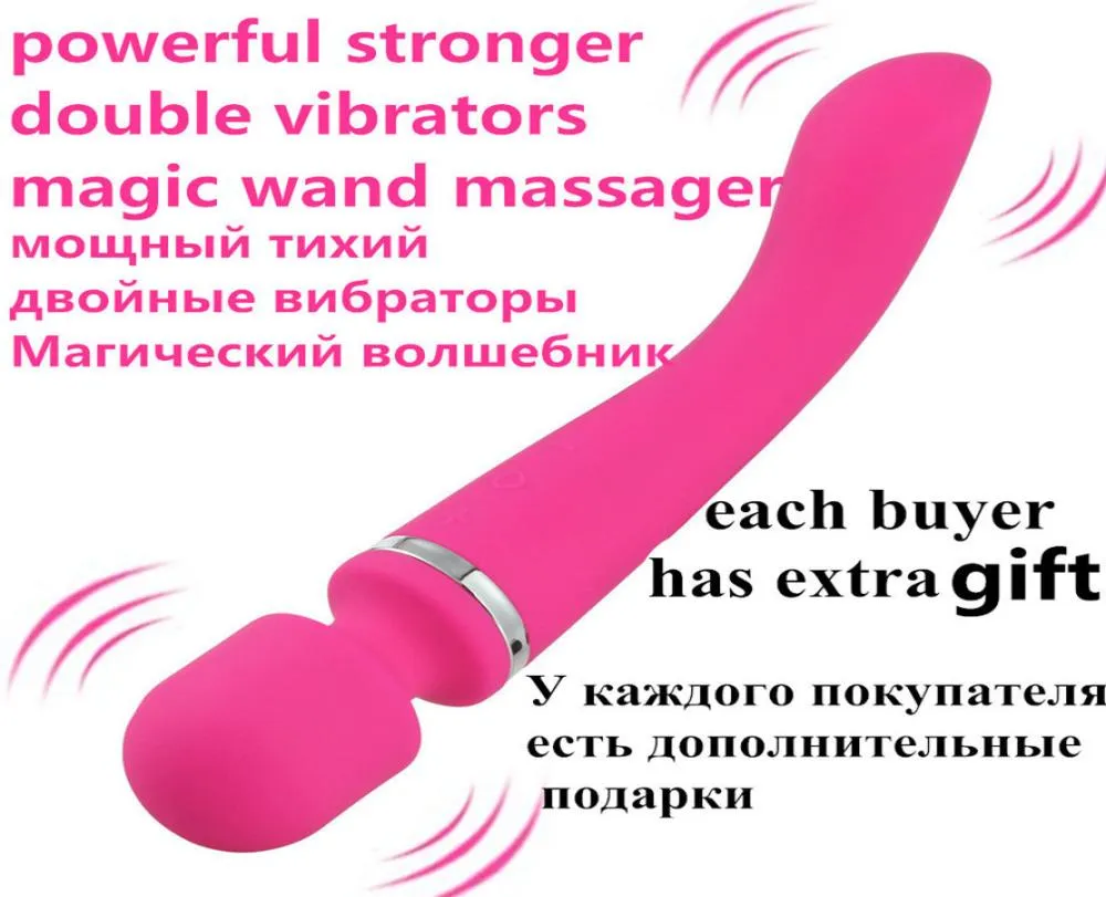 Potężne glanki wibratorowe wibratorowe zabawka seksu dla mężczyzn Penis ładowna magiczna różdżka masażer pochwy Anal gspot wibratory dla kobiet dorosłych Y6895365