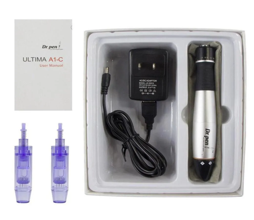 A1C DR PEN DERMA PEN AUTO MICRONEEDLEシステム調整可能な針の長さ025mm30mm Electric Dermapen Stamp9907458