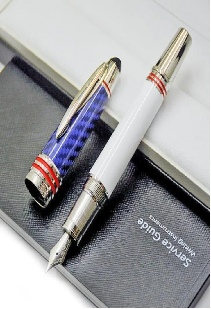 Promotion Pen Limited Edition John F Kennedy Carbon Fiber Rollerball Ballpoint M Fountain Pen Writing Smooth with JFK Serial Numb5795268