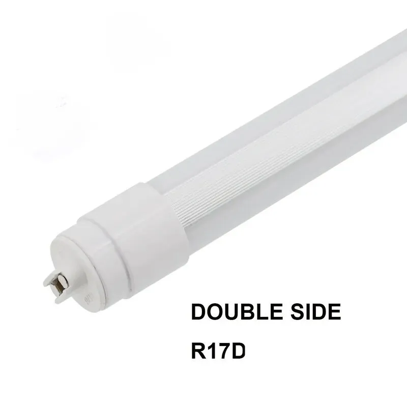 Tubo de luz led t8 com emissão de 360 graus, dupla face, g13, r17d, giratório, 4 pés, 28w, 6 pés, 42w, 8 pés, 65w, caixa de sinal, iluminação, luzes led, 12 ll