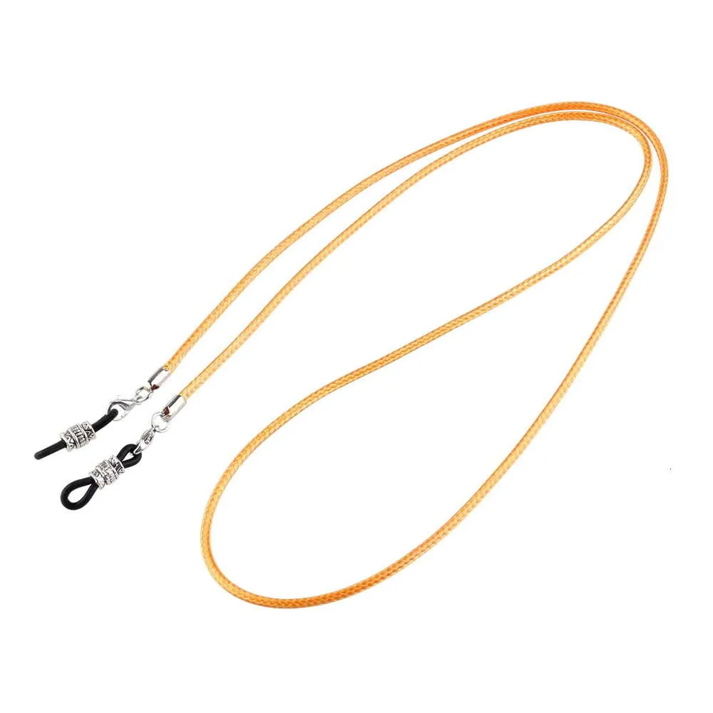 Collana con supporto per tracolla e cordino per occhiali da sole (giallo dorato)