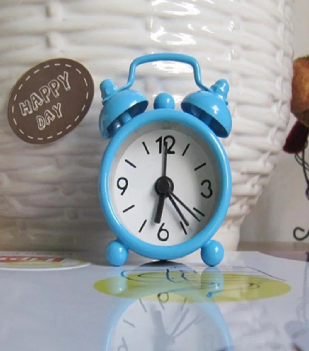 New Home Outdoor Portable Cute Mini Cartoon Dial Number Round Desk Wecker8457510