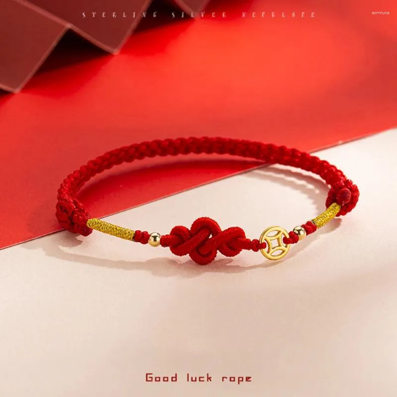 Charm armband röd sträng armband för män och kvinnor lyckliga skydd handgjorda tibetanska flätade tråd armband för tjej tonåring