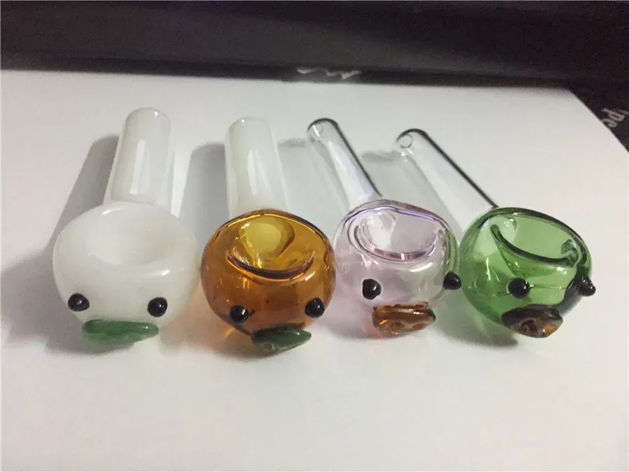 Glass smoking pipe bongglass bubbler oil rig water pink colorful Grils tobacco pipe tobacco cute pig pipe cute small dab rig