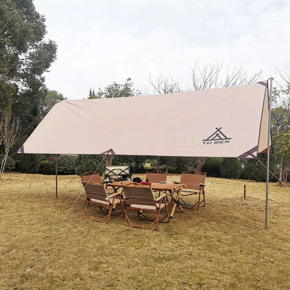 Outdoor Tent, Sunshade, Ultra Light Picnic, Rain and Protection, Camping, Black Rubber Canopy, Sier Coated Waterproof Tent tents for camping