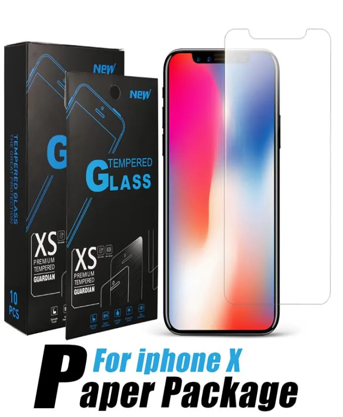 Premium schermbeschermer voor iPhone 12 11 Pro Max gehard glas beschermfilm voor Samsung Note20 Huawei P40 LG Stylo 5 met Retail7999194