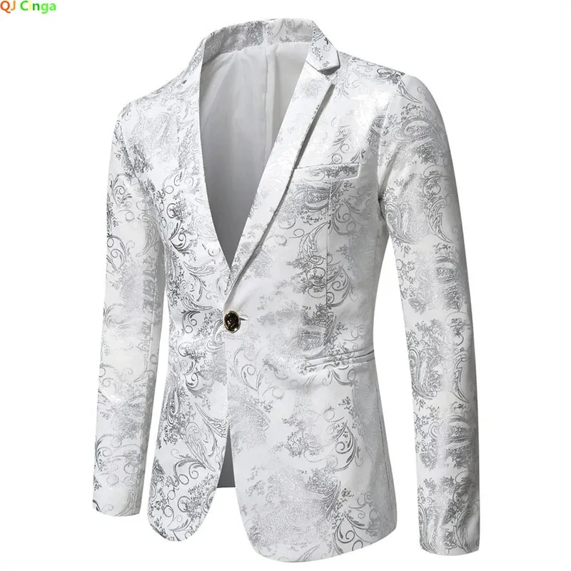 Blazers Masculino Homme Slim Fit voor heren 2024 Stijlvol Casual Effen Blazer Zakelijk Bruiloft Uitloper Jas Pak Top Normaal 240109