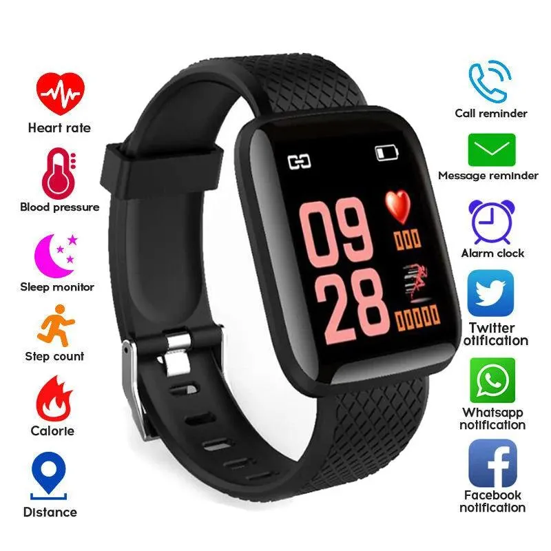 Urządzenia inteligentne zegarki IP67 Wodoodporne ciśnienie krwi monitor obserwuj sportowy smartwatch dla Android iOS Apple Phone Men Kam Kid Kid