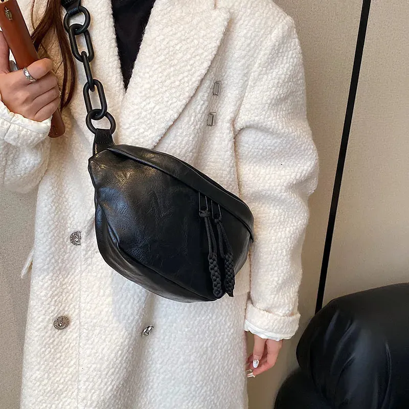 Mode en cuir souple taille sac dames Fanny Pack haute qualité épaule ceinture sac à main sacs de mode Designer bandoulière poitrine sacs 240109