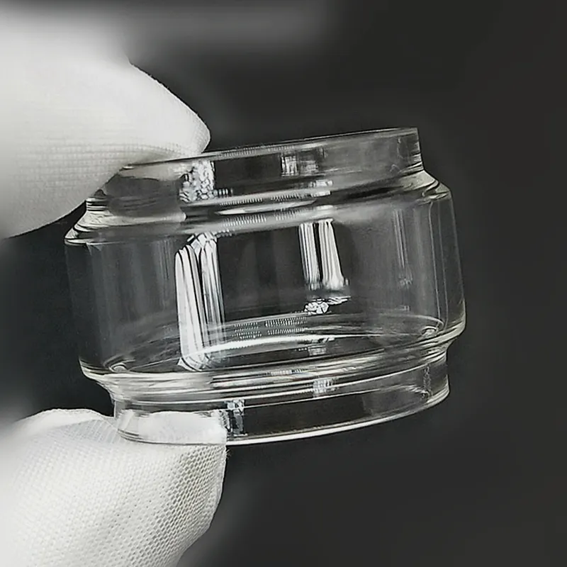 2X Replacement Bubble Glass For Voopoo Maat Tank – Fatboy Style Transparent Tube, Fits Argus GT 2/MT/XT Kits, Spare Pyrex Glass