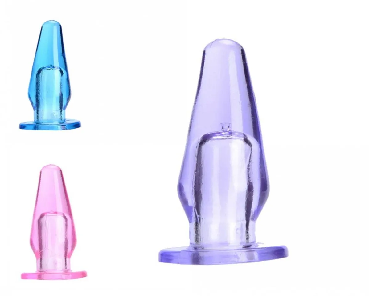 Soft Jelly Finger Anal Plug Mini Bullet Butt Plug Clitoris Stimulator Anal Sex Toys for Woman Adult Sex Products2392850