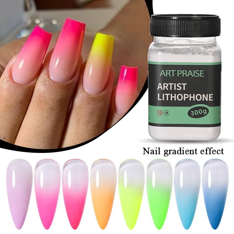 1Box ​​Chrome Nail Powder blandat med färggel för nagelgradient DIY -målning Effekt Nagelpigment Damm Nageltillbehör Dekoration 240109