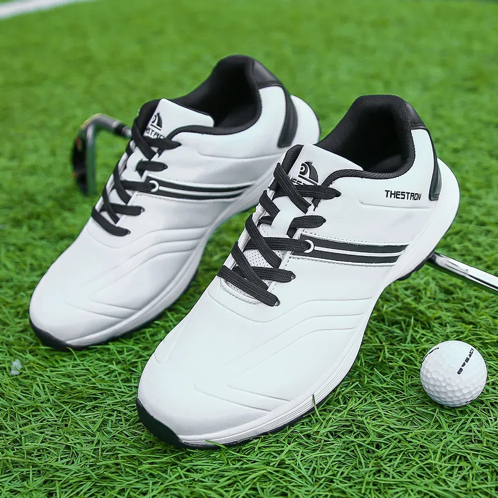 À prova dwaterproof água dos homens sapatos de golfe profissional leve calçado de golfe ao ar livre esporte formadores tênis atlético marca 240109
