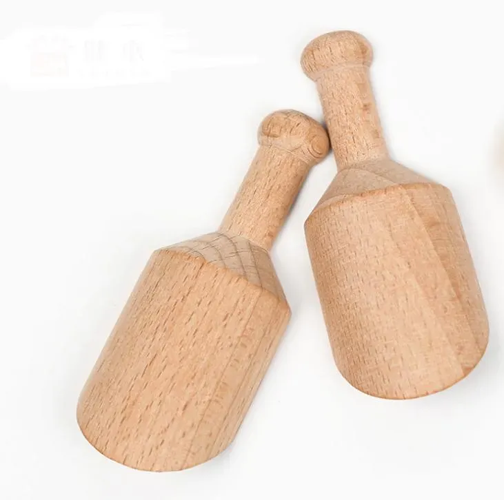 Bath Salt Powder Spoons Laundry Detergent Kitchen Utensils Mini Wooden Candy Flour Scoops Shower SPA Tool