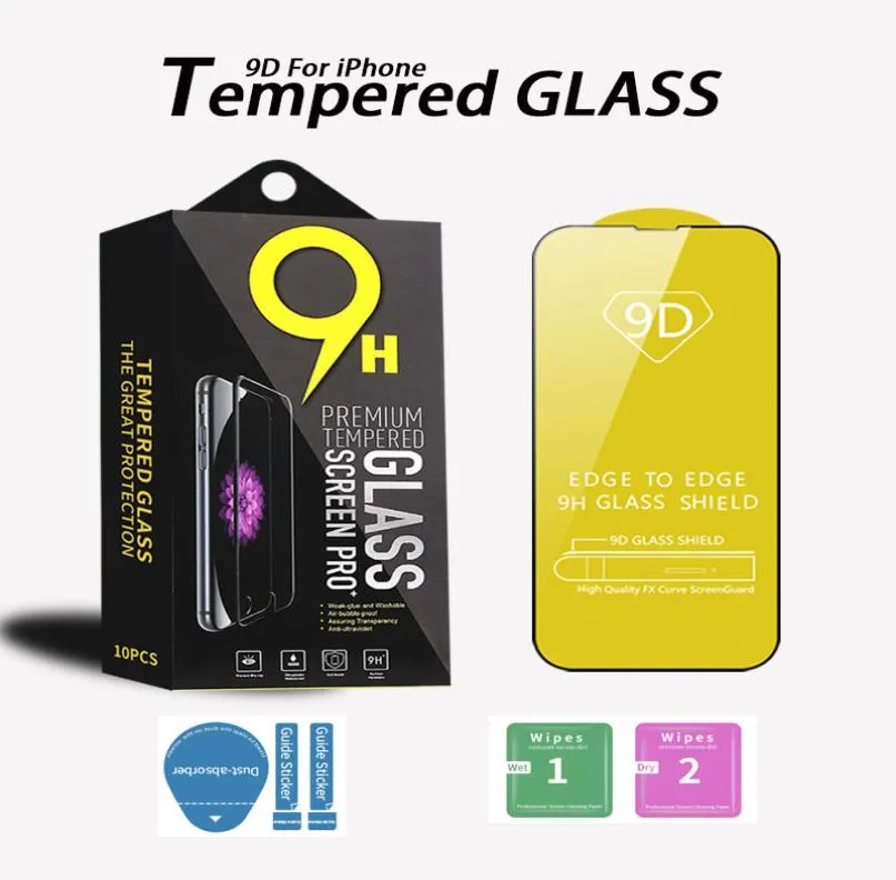 9D Antiscratch Screen Protector Film för iPhone 14 Plus 13 Mini Pro Max 7 6 8 Plus XR XS 11 12 HD Clear Tempered Glass5323484