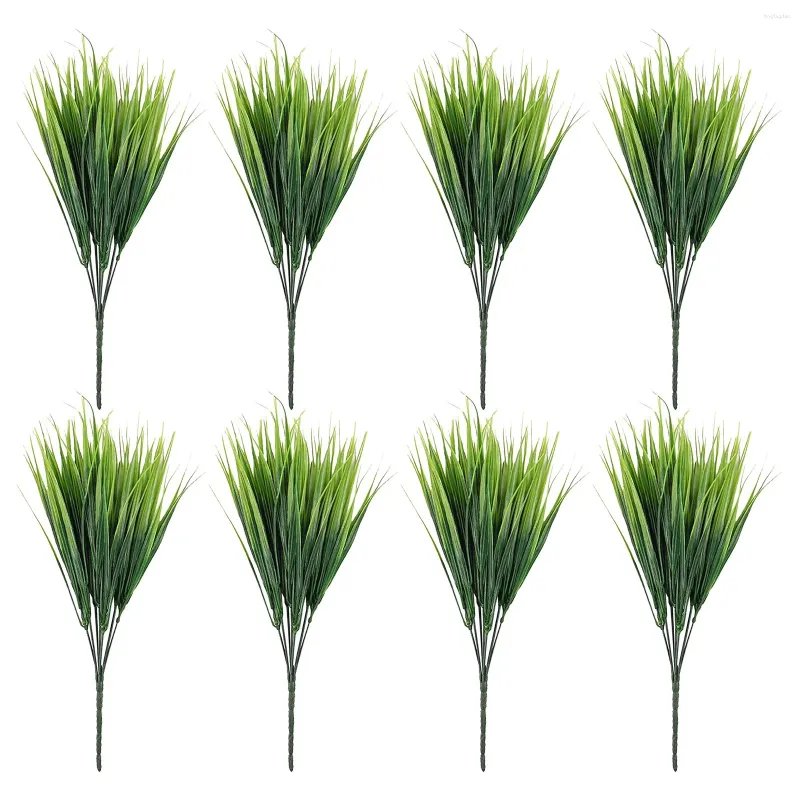 Decorative Flowers Flower Drapes Artificial Ferns For Arrangements Grasses Outdoor Bright Faux Plastic Greenery Shrubs Garden