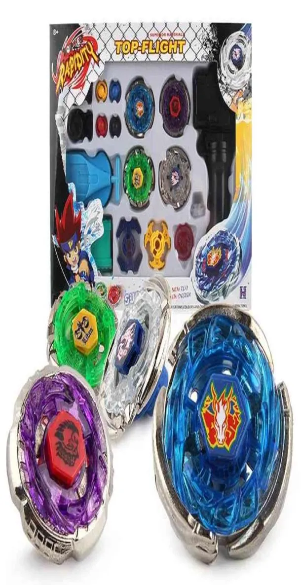 Beyblades Metal Fusion Toys pour ensemble de jouets de rotation 4D Beyblades brust avec double lanceur main enfant cadeau 2108039367146