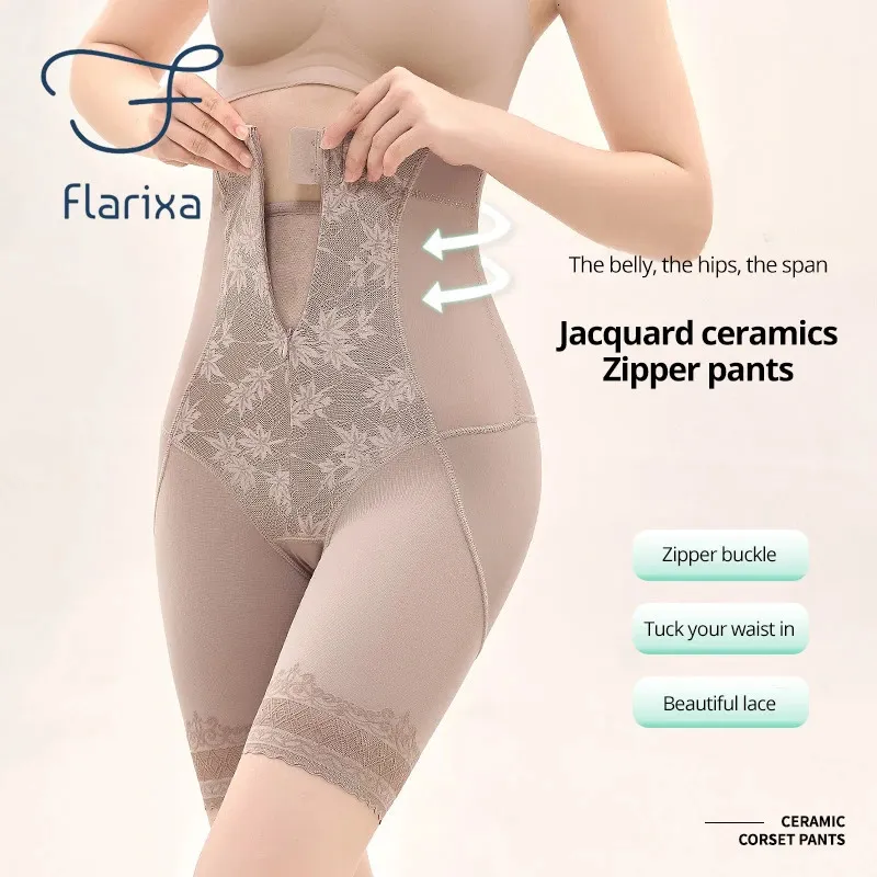 Flarixa High Waist Flat Belly Panties Slimming Waist Trainer Tummy