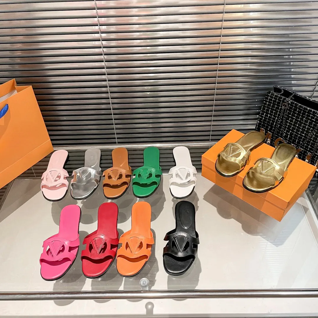 Designer-Hausschuhe, Lieblings-Easy-Import-Slides, Säure-Clogs, Slides, Designer-Damen-Seal, Hohlrücken, V-förmige, klassische Damenschuhe