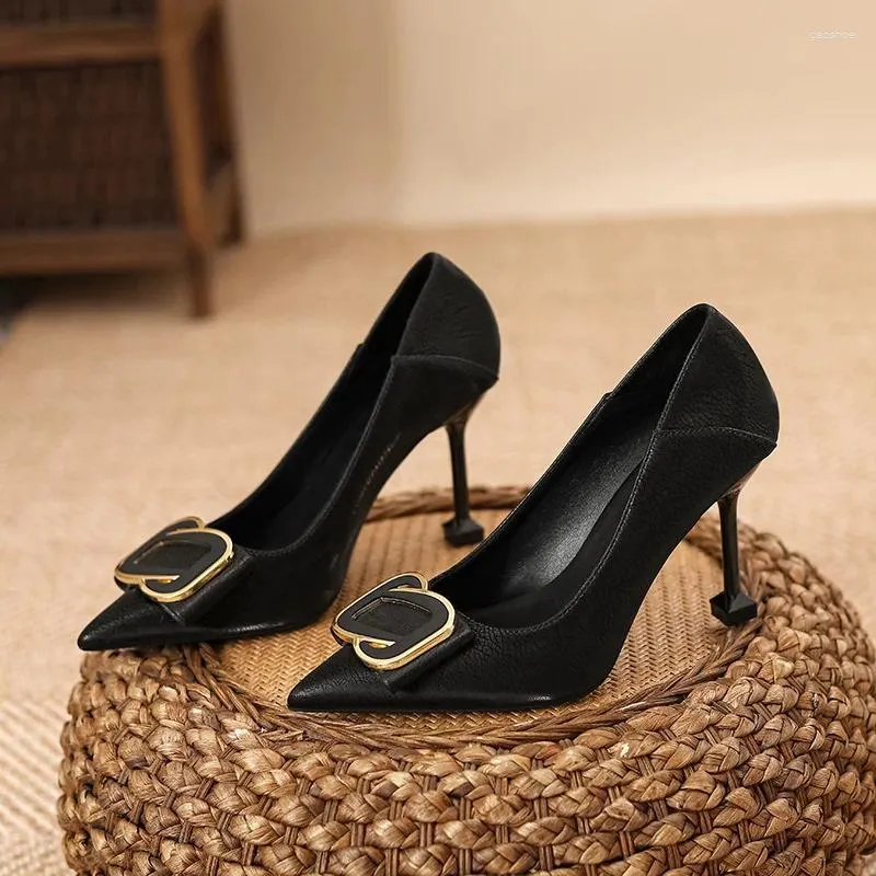 Eleganti Scarpe Eleganti Con Tacco A Spillo Donne Con Tacchi Alti Alti 9 Cm Dimensioni Di Colori Solidi 30 44 Da 45 77 DHgate