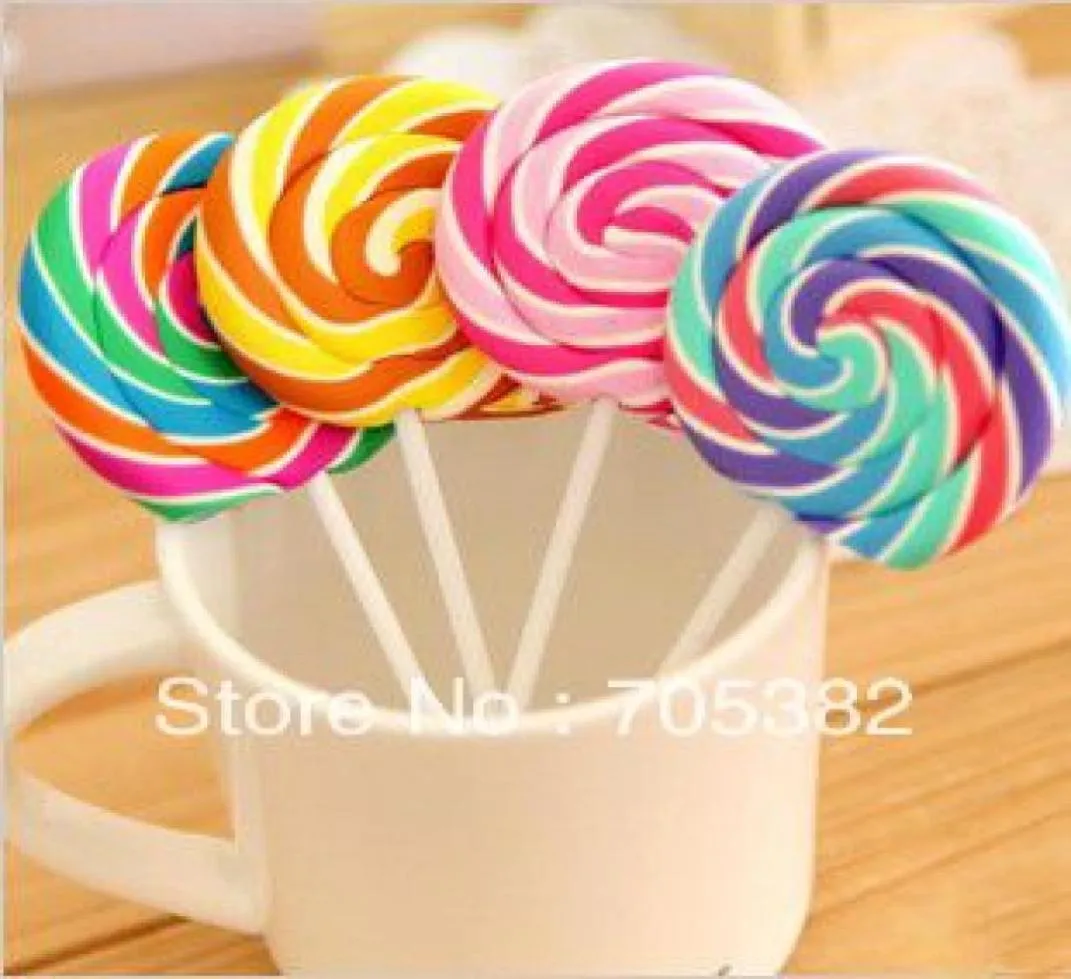 Nowość Lollipop ErasersCandy Funny guma Eraserofficestudy Kids Prezent Spitarssss10475528954