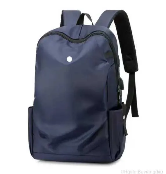 Mochila Yoga LL Bolsas Mochilas Portátil Viaje Al Aire Libre Impermeable Deportes Adolescente Escuela Negro Gris 9 RC23