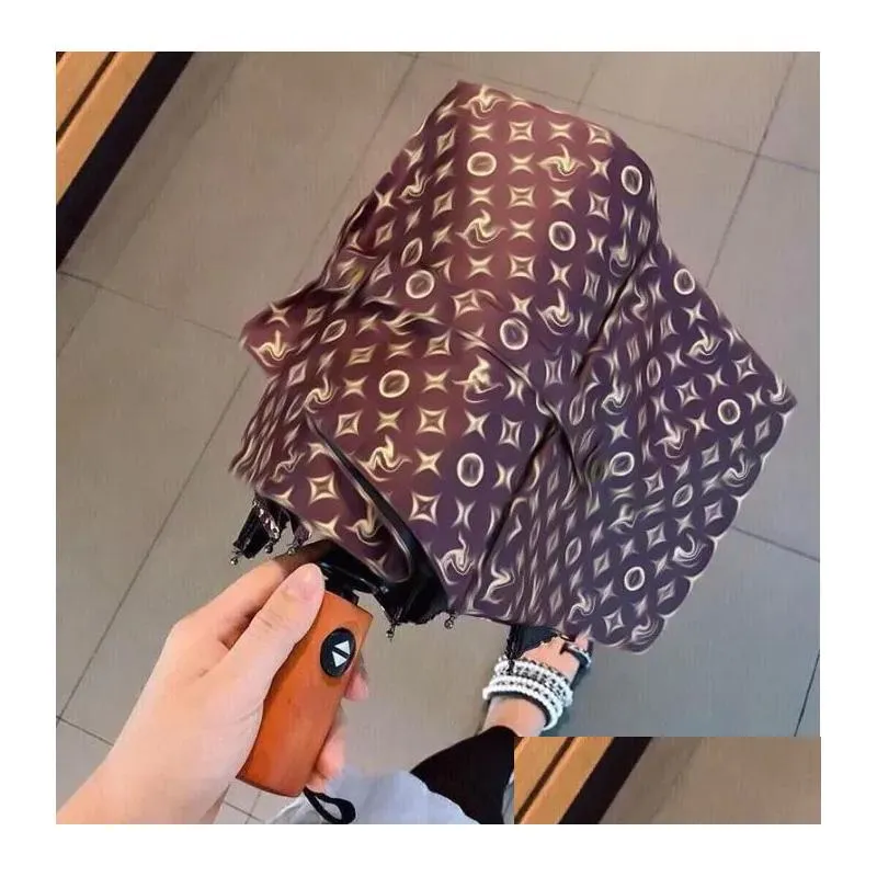 Зонты Simple Star Hipster Matic Складной дизайнер Высочайшее качество для путешествий на открытом воздухе Mtifunction Sun Drop Доставка для дома, сада, домашнего хозяйства Su Otrhk