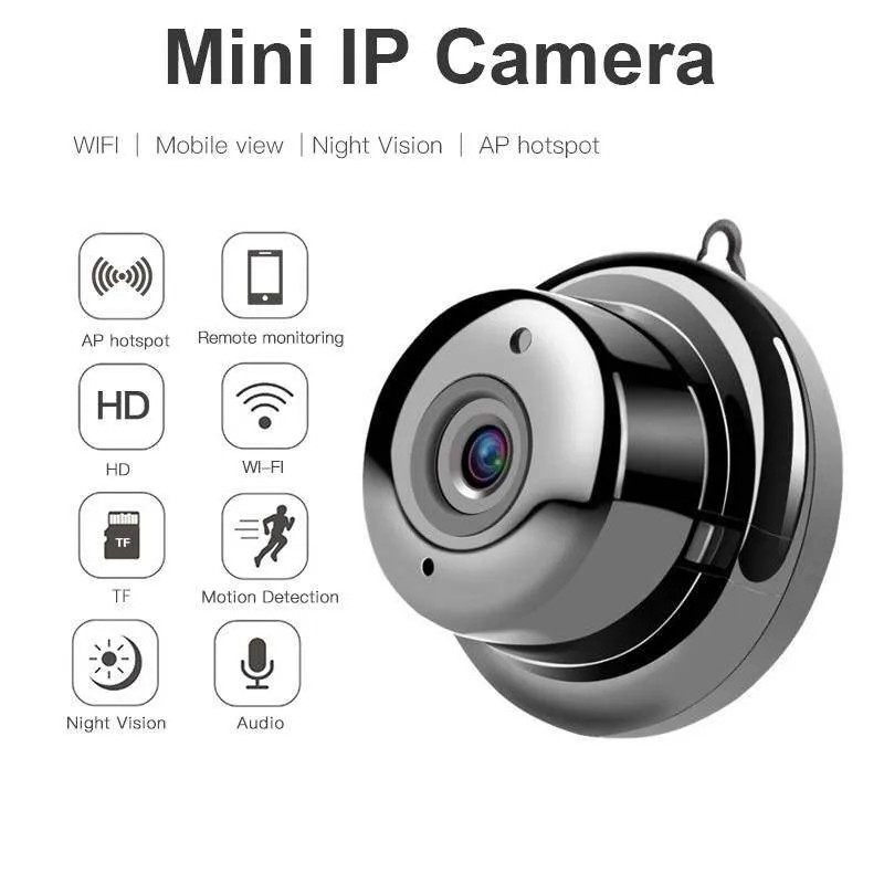 V380 MINI IP Camera Wireless Small CCTV WIFI 1080P Home Security Infrared Night Vision Motion Detection SD Card Slot Audio