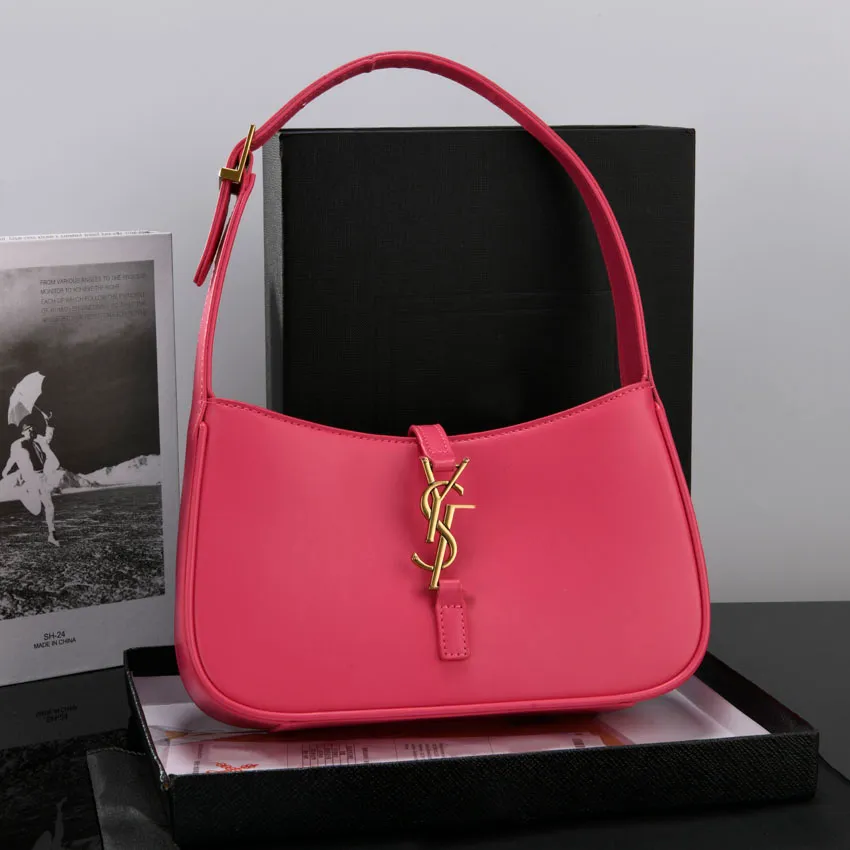 Designer Hobo Leather Handbag, Multi Color Crossbody Purse