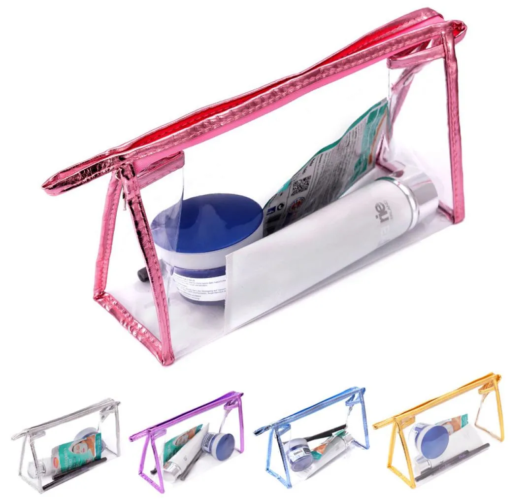 Clear Makeup Bag Transparent Plastic PVC Cosmetic Make Up toalettartikar Lagringsdragare Pouch Beauty WB20348576781