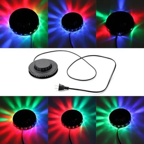 LED-takljus 48 lysdioder RGB inomhus röststyrning LED-scenbelysning AC 90-240V Multi Colors LED Sunflower Light LL