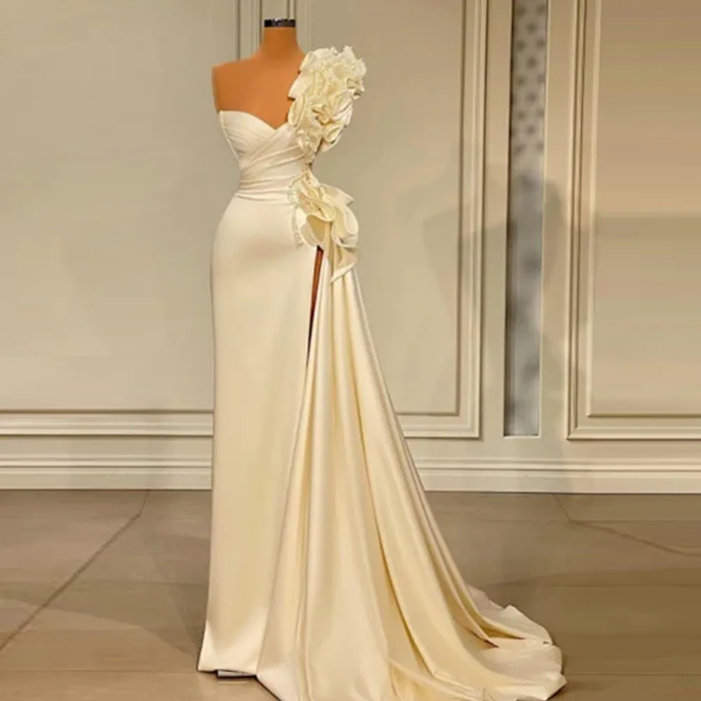Robes de mariée sirène exquises appliques florales robes de mariée en dentelle verticalement robes De Noite sur mesure pour les femmes 05 YD 328 328