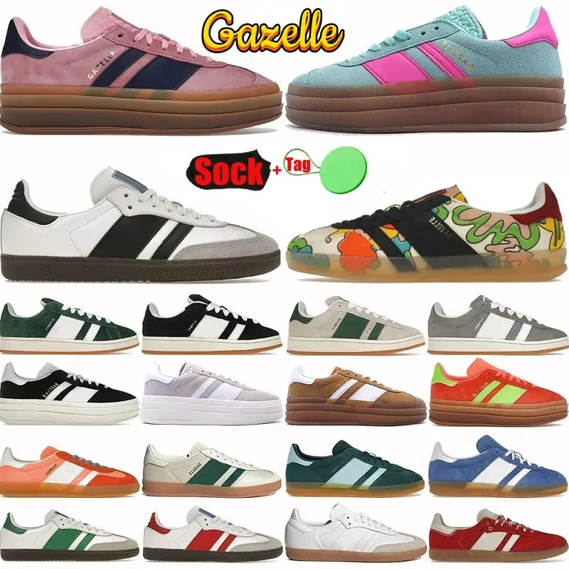 Sneakers de créateurs OG Walking Fashion Chaussures décontractées chaussures en cuir en daim plat rayures Broidered Couples Velvet Trainers Sports Chaussures de course