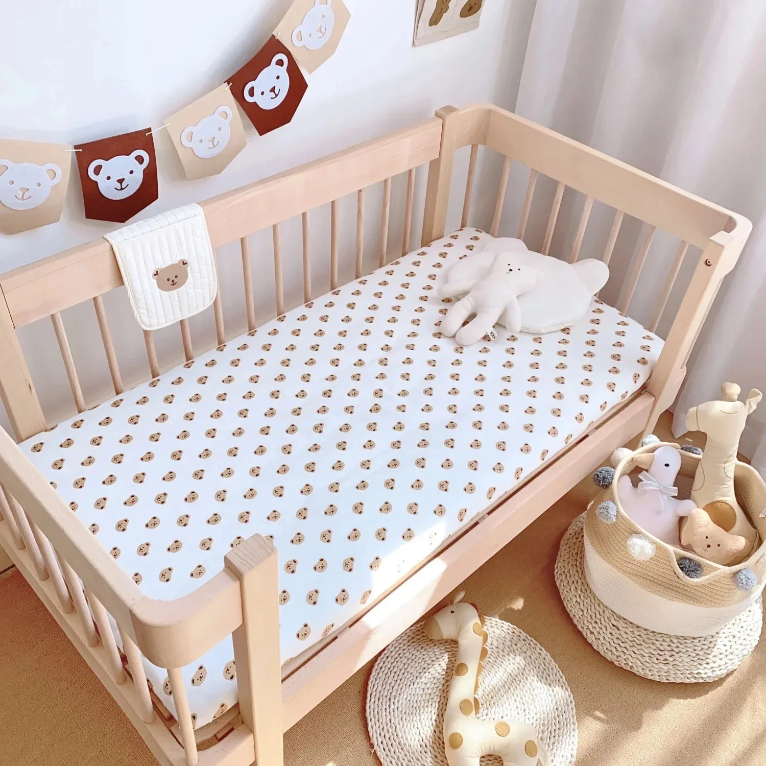 How To Set Up Crib Bedding Baby Sheets Muslin Cotton Soft Crib