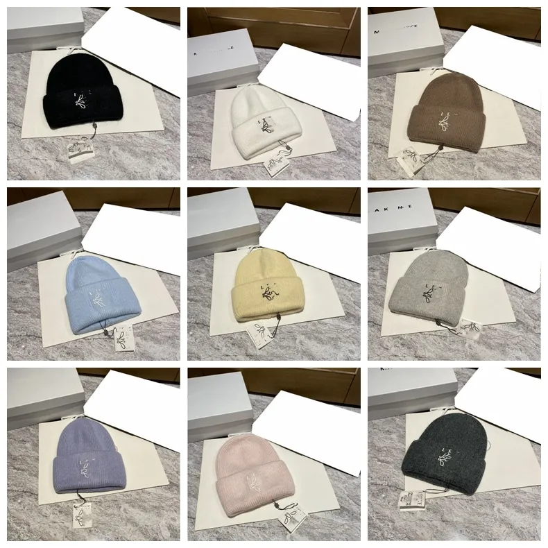 2024 Unisex Mode Wol Gebreide Dames Designer Beanie Cap Winter Kasjmier Geweven Warme Muts voor Mannen Verjaardagscadeau