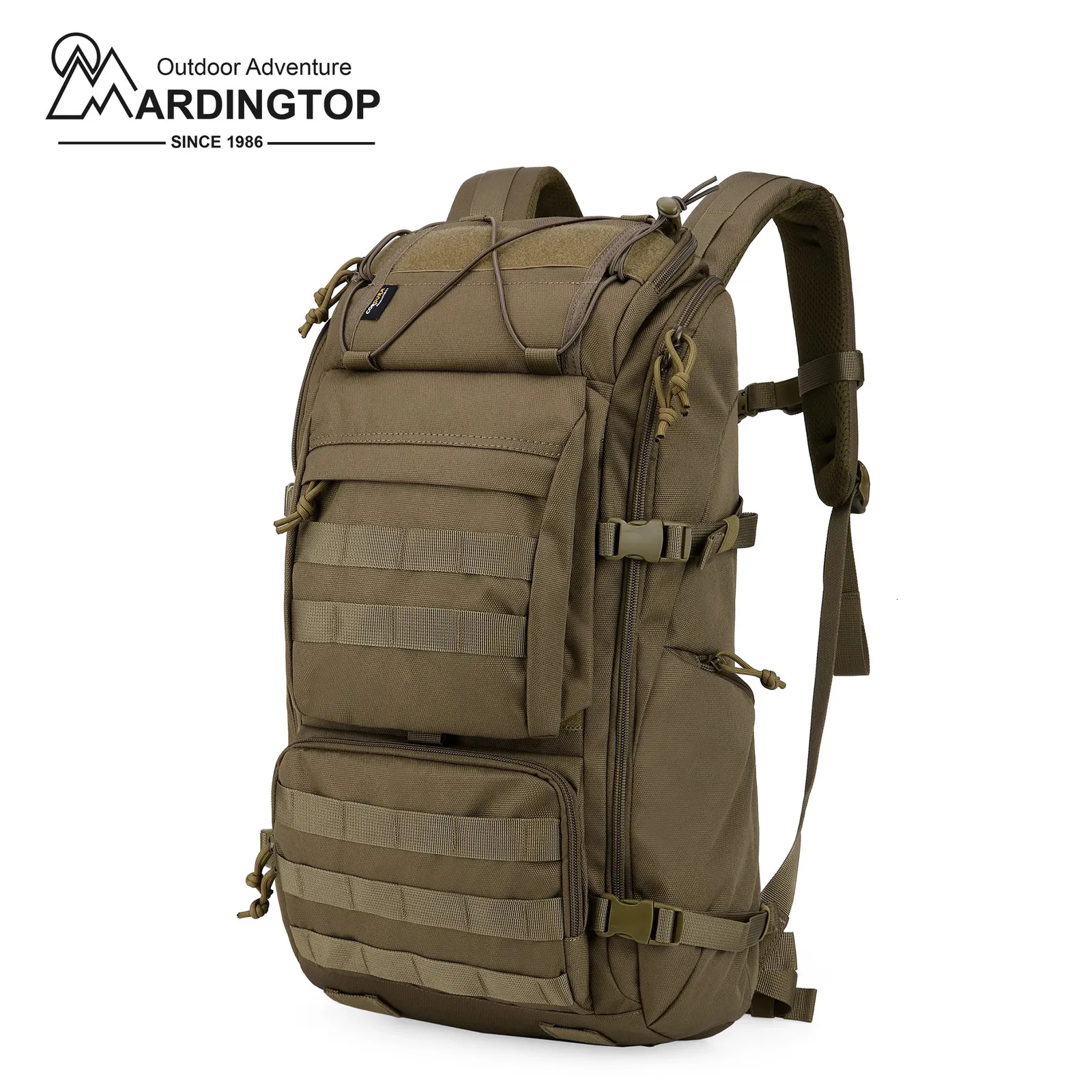 MARDINGTOP Mochila táctica para hombres y mujeres 28L Mochila de senderismo para estudiantes militares Trekking Pesca Deportes 900D Cordura 240110