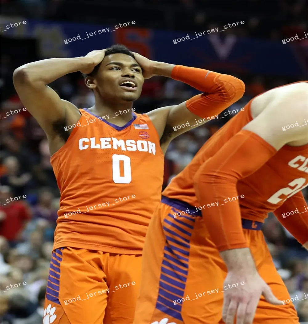 Clemson Tigers Basketball Jersey Alex Hemenway 13 Chauncey Gibson 21 Chauncey Wiggins 24 PJ Hall 4 Ian Schieffelin Clemson Jerseys Custom Stitched new