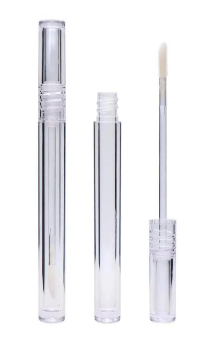 Clear Lip Gloss Tubes Empty 78ML Lipgloss Tubes Round Transparent Lip Glaze Tubes With Wand Empty5485966