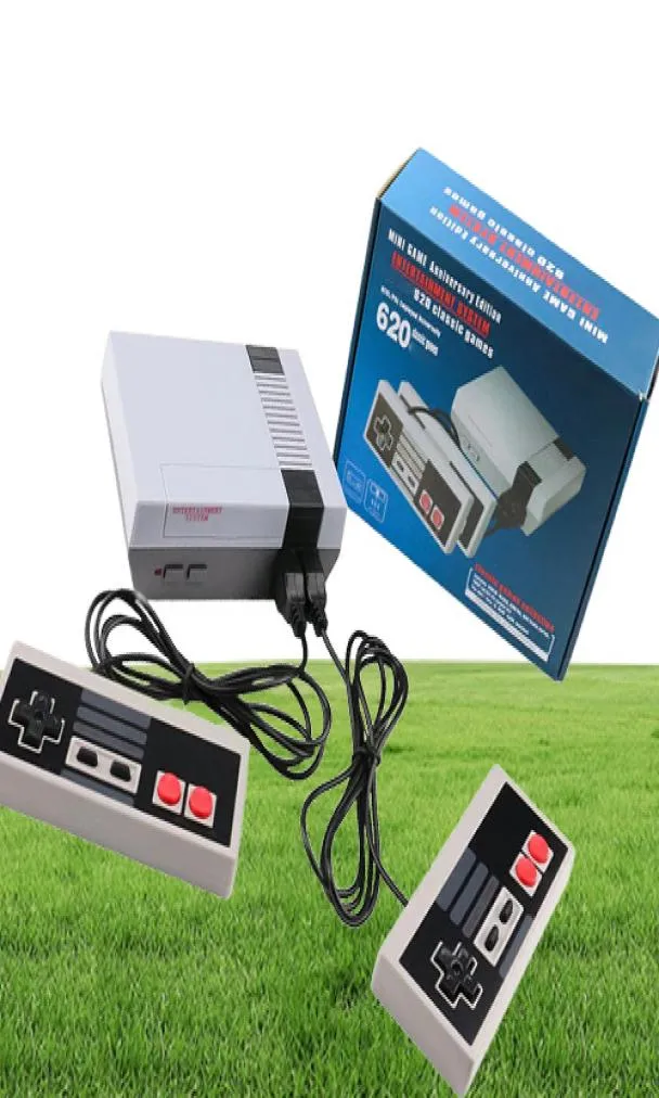 Drop Ship Retail 620 Game Console Retro Family NES Controllers TV Output videospel för barn Child Christmas Gifts Childhood Memo2379028