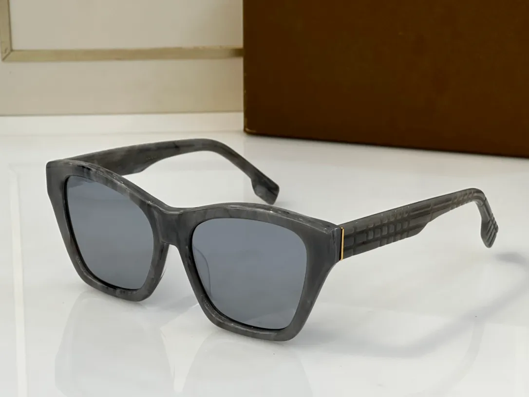 Cat-Eye-Sonnenbrille, quadratische Damenbrille, große Luxus-Sonnenbrille, karierte, strukturierte Bügel, hochwertige Herren-Sonnenbrille, Designer, Modemarken-Brille, quadratisch