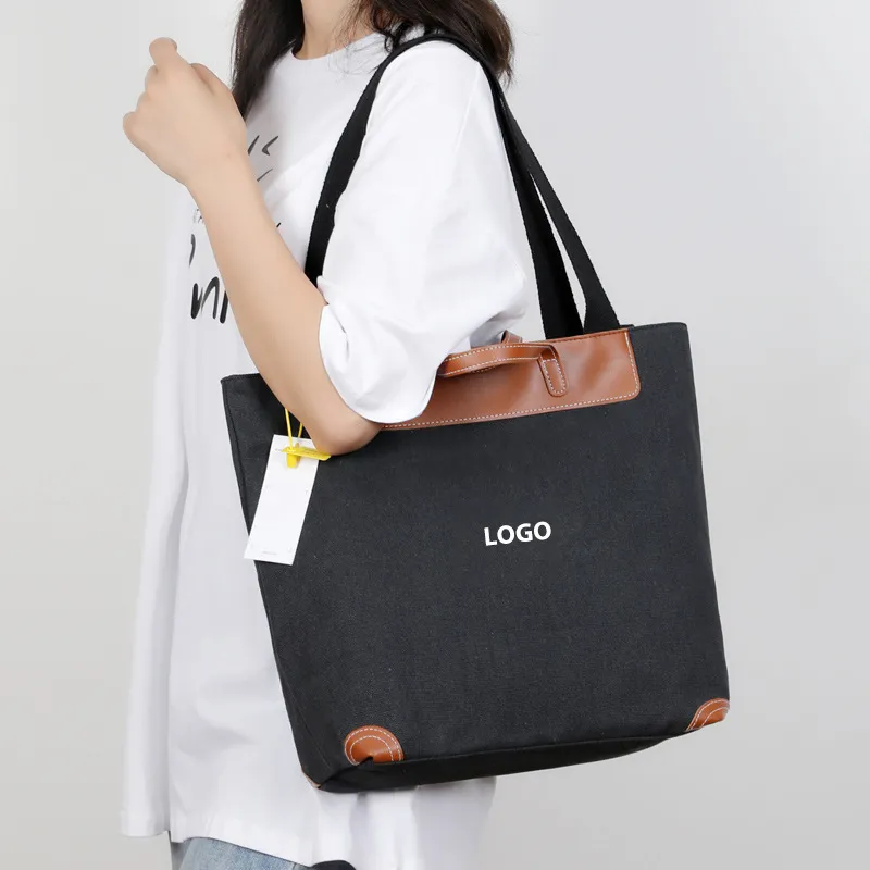 Bolsa tote de lona japonesa retrô, bolsa de mão feminina, outono e inverno, nova grande capacidade, lazer, viagem, bolsa de ombro mensageiro