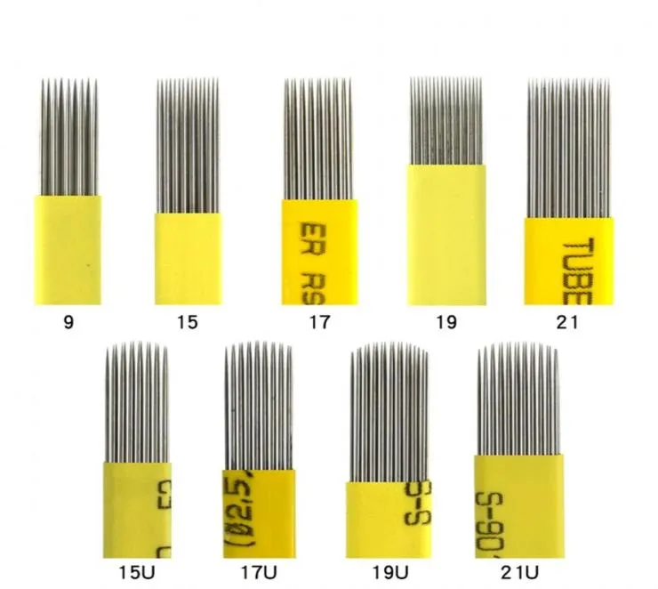 50PCSミキシング9 15 17 191 21ピンマイクロブレードシェーディングブレードタトゥー針