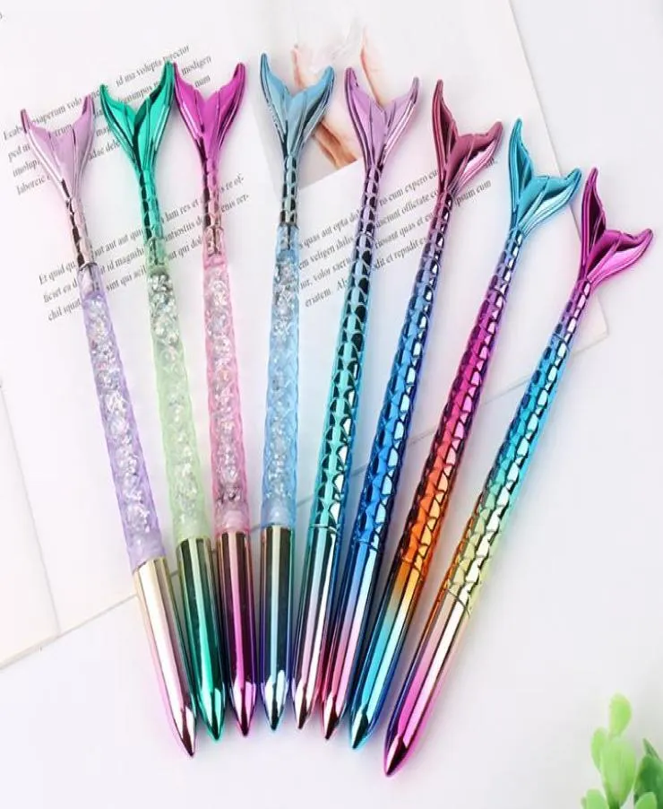 Mermaid Gel Pen Gift Stationery Cartoon Fish Rollerball Pens School Office Business Business Audctions Award Bize Black INK4883179