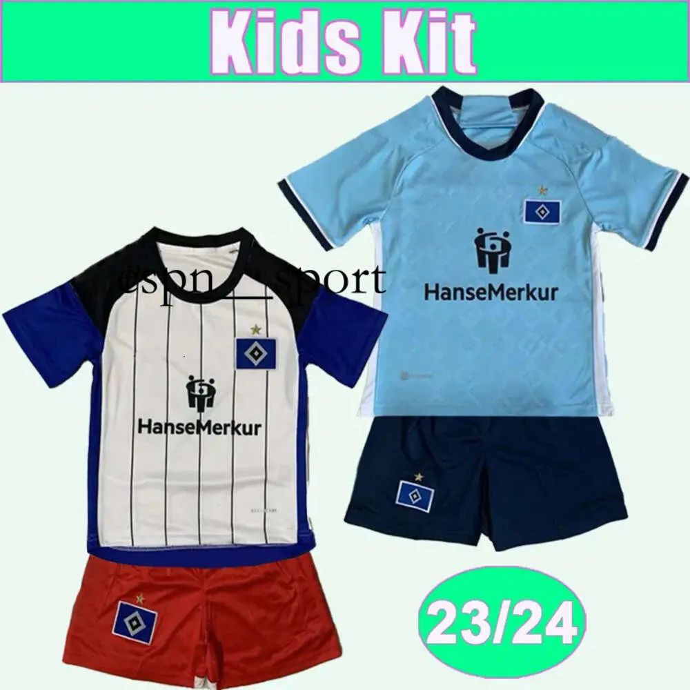 espnsport 23 24 Hamburger SV Kid Kit Soccer Jerey VAGNOMAN BILBIJA KITTEL BENES GLATZEL KONIGSDORFFER Home Away Abbigliamento per bambini Maglia da calcio Manica corta