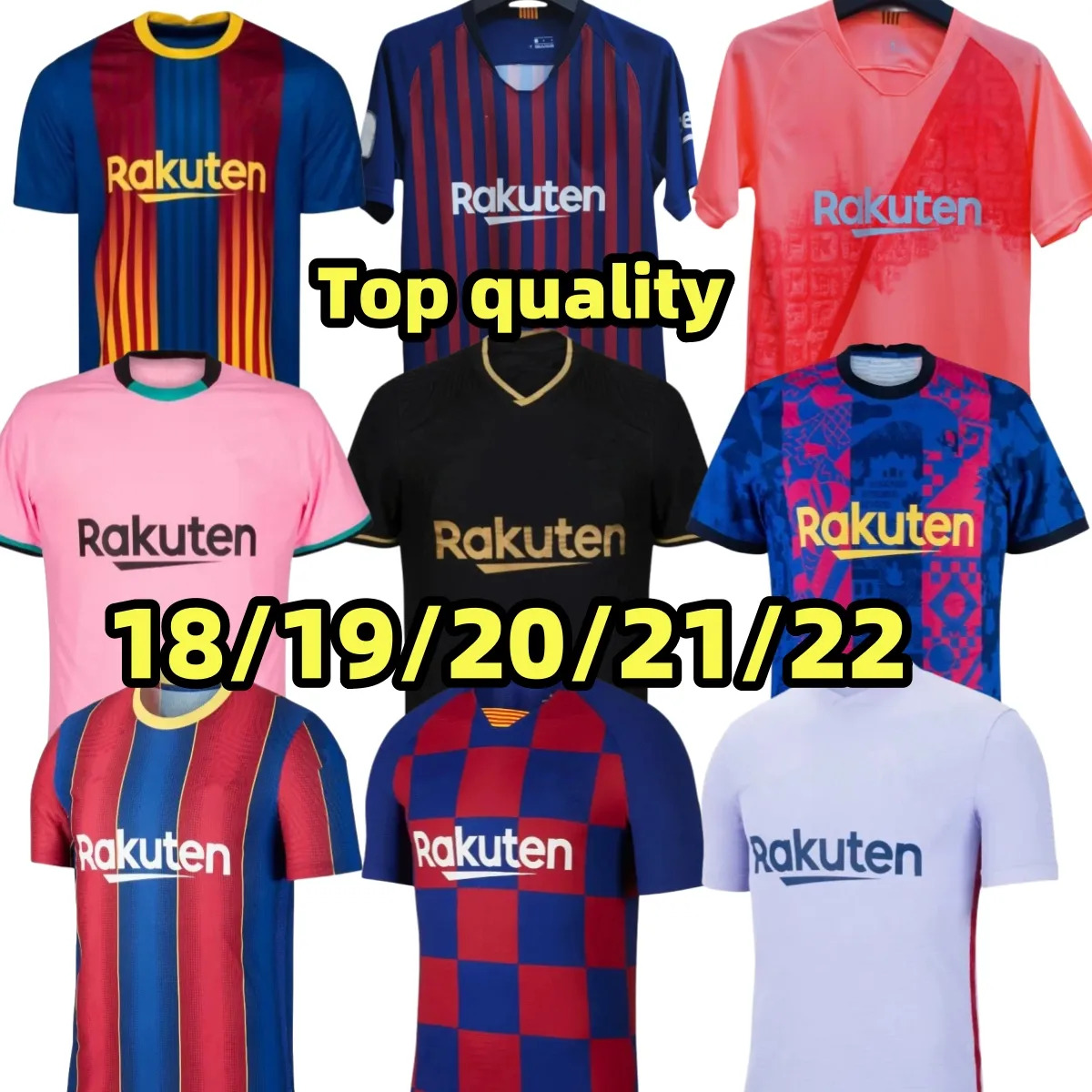 18 19 20 21 22 Barcelona retro piłka nożna puyol a.iniesta Xavi Messis Neymar Jr Pique Suarez Ronaldinho Ronaldo Vintage Classic Home Away Men Football Shirt