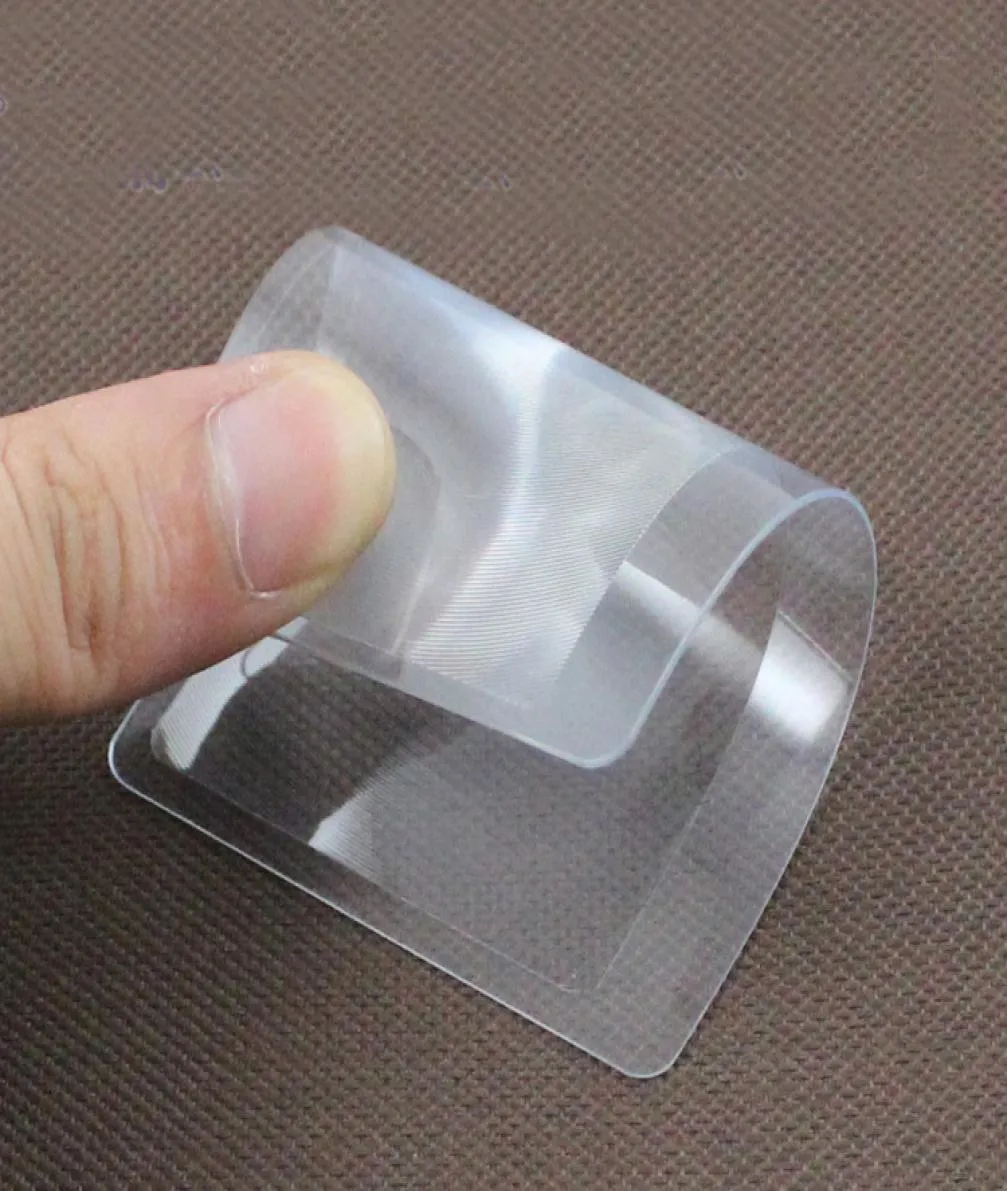 3X Microscope Magnifiers Credit Card Shape Transparent Magnifier Magnification Magnifying Fresnel LENS Made of Plastics 85x55mm AM6046366