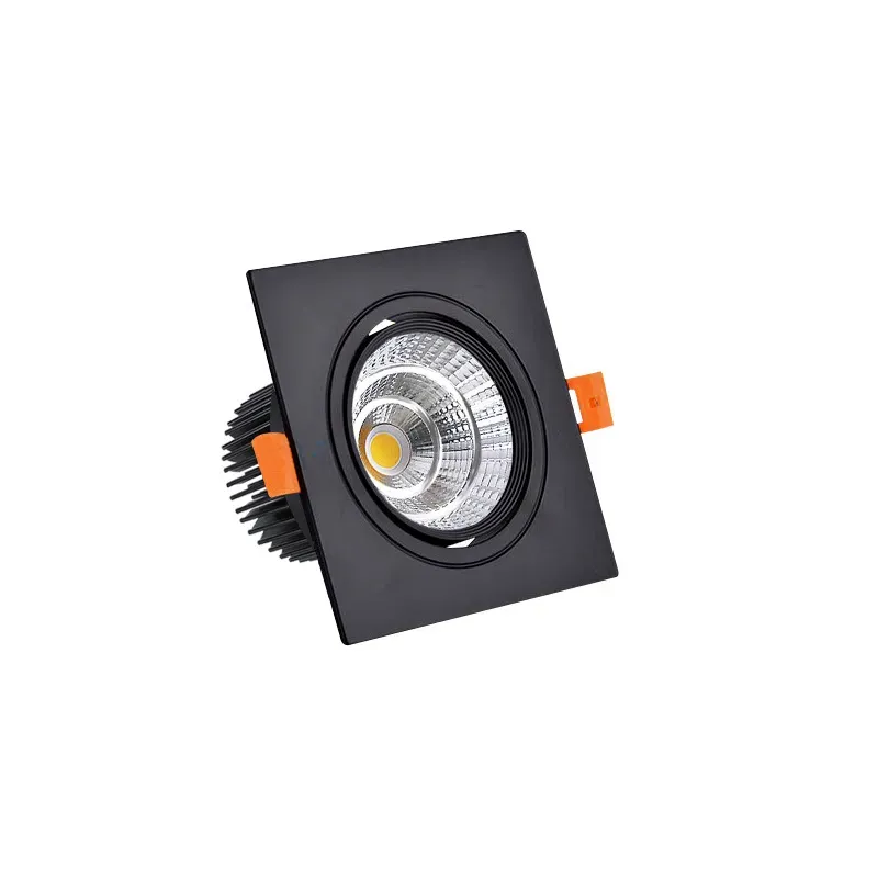 Square LED Downlight Dimble Spotlights COB SUCESCHED Lighting Fixture 7W/9W/12W/15W taklampa AC85-265V 12 ll